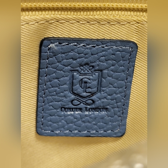 Corder London Emmeline Pebbled Leather Blue Crossbody Bag - Picture 11 of 11